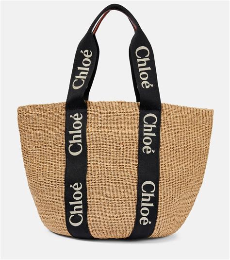 chloe woody large basket|chloe large woody tote bag.